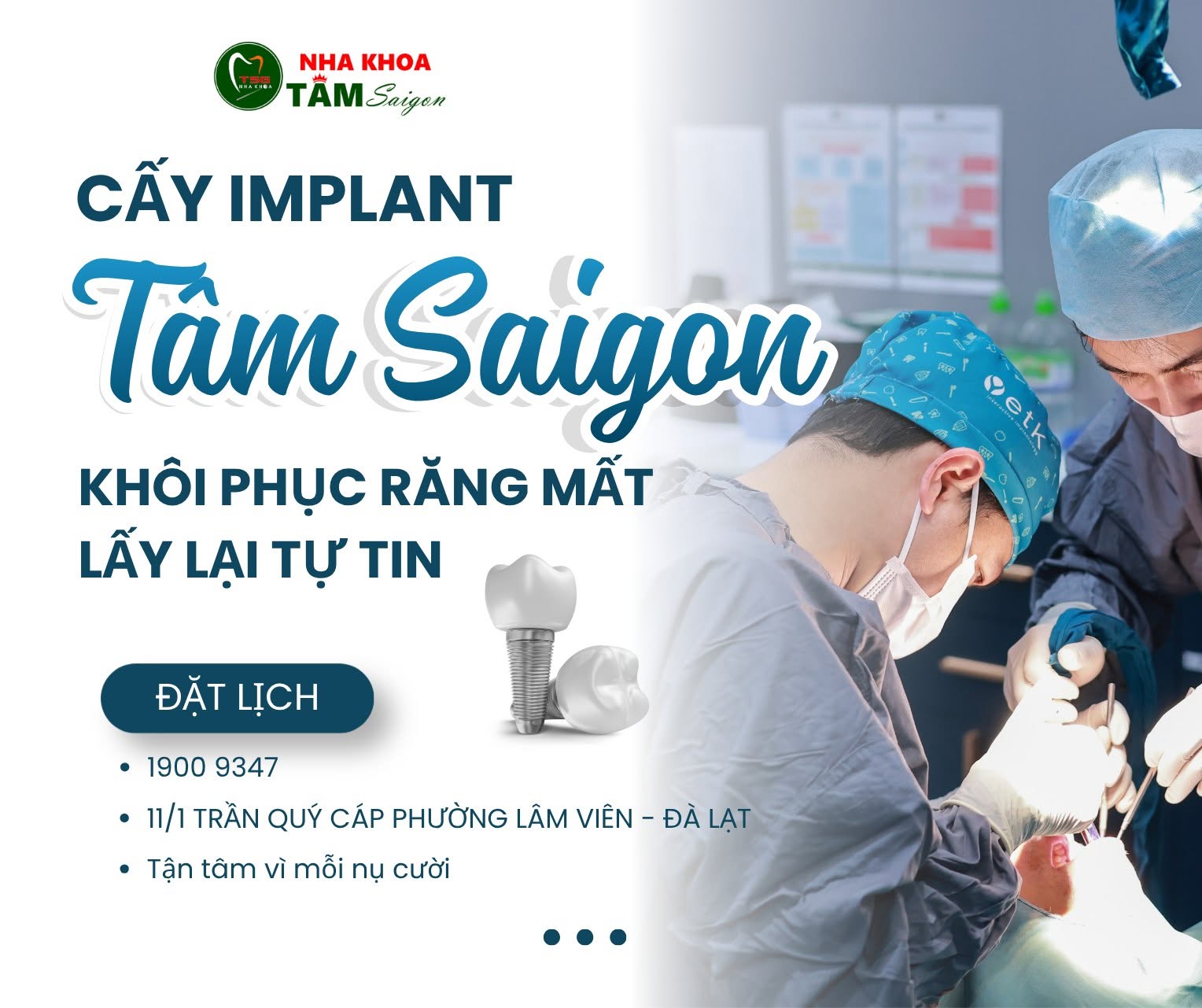 Cấy ghép Implant tại Nha khoa Tâm saigon